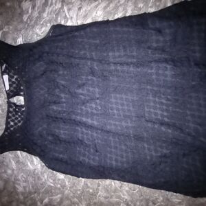 New York & Company Black Lace Top